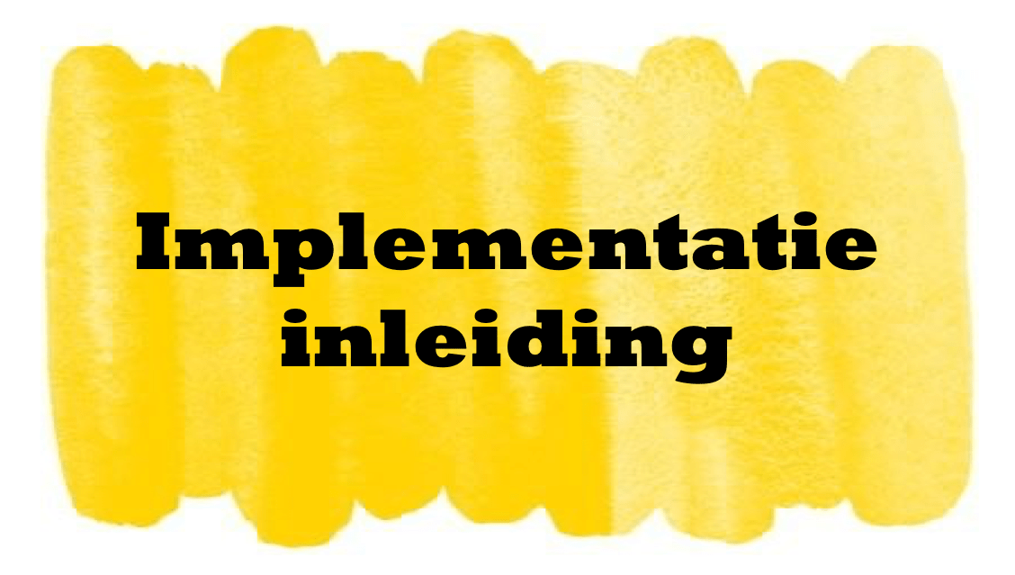 Pic - Implementatie inleiding