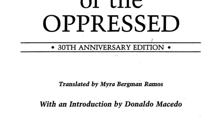 Pedagogy of the Oppressed